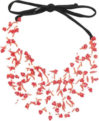 Maria Calderara Coral Birds Necklace