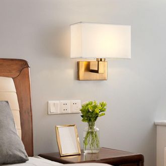OEM Aplique De Pared De Lino, Luz Suave, Dise&ntilde;o Minimalista Moderno
