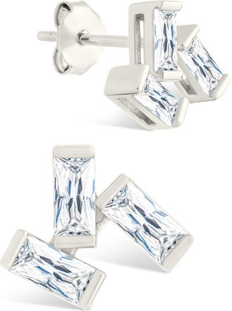 Sterling Forever Sterling Silver Macy CZ Studs