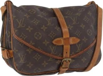 Louis Vuitton Pre-owned Cross Body Bags, female, Brown, Size: ONE SIZE Pre-owned Vintage Monogram Canvas Shoulder Bag