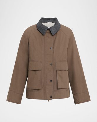 Brunello Cucinelli Techno Canvas Jacket