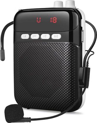OEM Amplificador De Voz Port&aacute;til Recargable Con Micr&oacute;fono Y Auriculares: Ideal Para Clases Y Reuniones