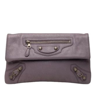 Balenciaga Pre-owned Motocross Envelope Clutch - - Pre-owned - Donna - Viola - ONE SIZE