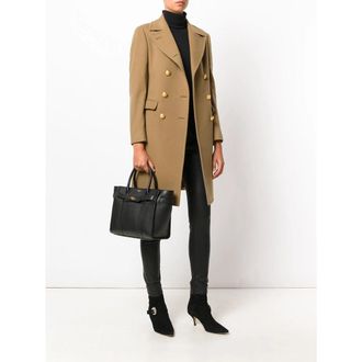 Mulberry Leather Tote Bag - Black