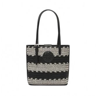 Brighton Ferrara Strata Tote In Black-White