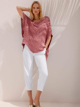 Heine Strickpullover HEINE Pullover, Damen, Gr. 32/34, koralle, 80% Viskose, 20% metallisierte Fasern, unifarben, Pullover Strickpullover