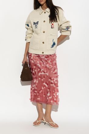 Munthe Braulia Denim Jacket, Womens, Beige