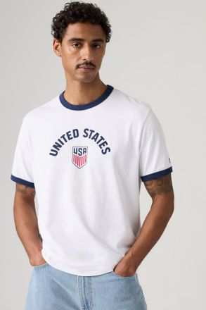 Levi's T-shirt Ringer Levis U. s. Soccer - Uomo - 2XL - Bianco / X US Soccer