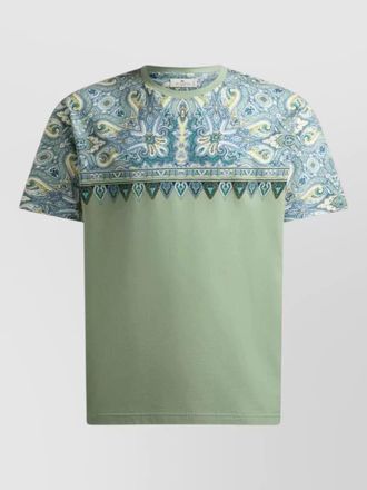 Etro roma paisley regular fit crew neck t-shirt