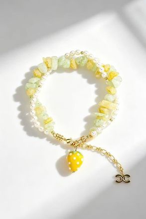 Classicharms Lulu Strawberry Bracelet in Yellow at Nordstrom