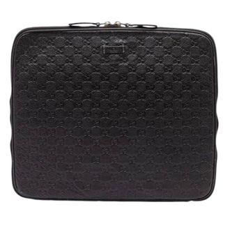 Gucci Pre-owned Clutches, female, Black, Size: ONE SIZE Pre-owned Embossed Leather Clutch