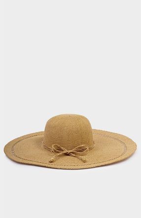 Katie Loxton Wide Brim Floppy Hat in Natural at Nordstrom