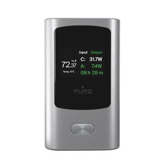 OEM Bater&iacute;a Externa De 10000 Mah Con Pantalla, Usb-a Y Usb-c, 45 W - Gris