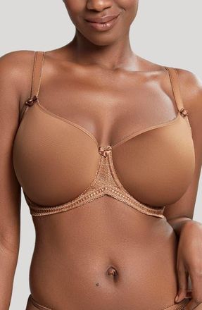 Panache Cari Underwire Spacer T-Shirt Bra in Caramel at Nordstrom, Size 32Gg