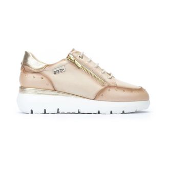 Pikolinos Off White Dames Sneaker - Dames - Sneakers - Veelkleurig - 40 EU - Leer - Schoenen