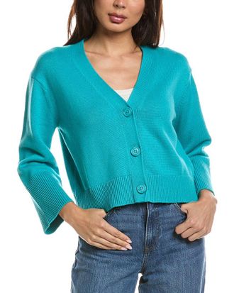Fort&eacute; Cashmere Wide Sleeve Cardigan