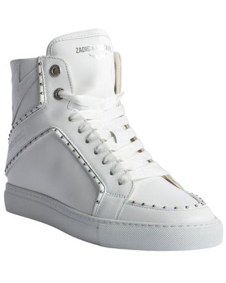 Zadig&Voltaire High Flash Smooth Leather Sneaker