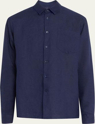Vilebrequin Caroubis Linen Pocket Sport Shirt