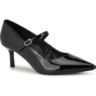 Nine West Hadey Pointed Toe Mary Jane Pump in Black at Nordstrom, Size 7