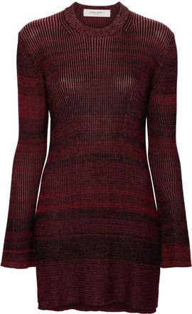 Golden Goose Meret knitted mini dress - women - Cotton - M - Red