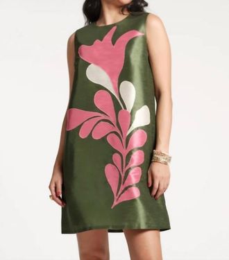Frances Valentine Lilly Poly Dress In Green