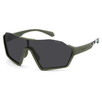 Polaroid Shield Sunglasses - male - Polaroid - Sunglasses - Green - ONE SIZE - Accessories