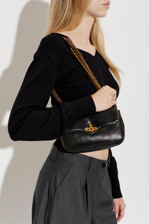 Vivienne Westwood Shoulder Bag Anita Chain Small, Womens, Black