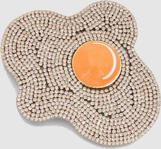 Essentiel Broche Kombra Jaune Cr&egrave;me
