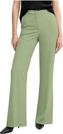Sandro Ferrone Wijde broek - Dames - Wijde Broeken - Groen - S - Polyester - Broeken