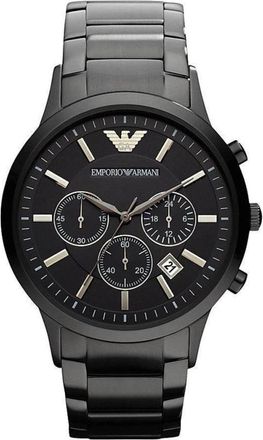 Emporio Armani Quartz Chronograph - Heren - Horloges - Zwart - ONE Size - Accessoires