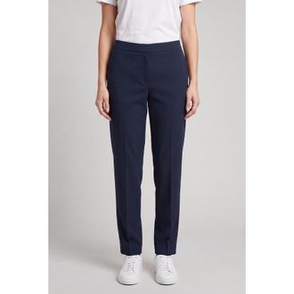 Brunello Cucinelli Womens Dark Blue Cotton Trousers, Size 38