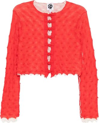 YanYan Knits Cardigan Borlor - Rosso