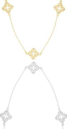 Adornia Set of 2 Renaissance Clover Station Necklaces in Gold/Silver at Nordstrom Rack