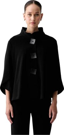 Joseph Ribkoff Klassieke Trapeze Jas - Dames - Zomerjassen - Zwart - 4XL - Polyester - Jassen