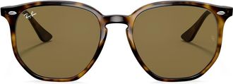 Ray-Ban round-frame tortoiseshell sunglasses - unisex - Acetate - 54 - Green