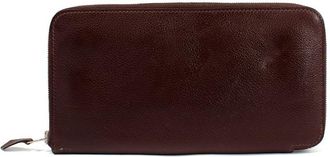 Herm&egrave;s Chocolate Brown Leather Azap Long Wallet