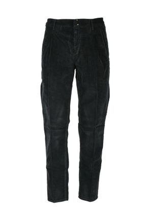 Incotex Velvet Stretch Trousers - Black