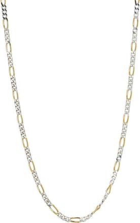 American Exchange Two-Tone Figaro Chain Necklace in Gold/Silver at Nordstrom Rack