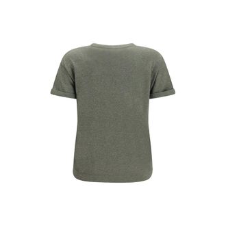 Brunello Cucinelli Cashmere Blend T-Shirt - Gray