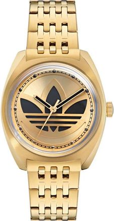 adidas Gouden RVS Horloge met Armband