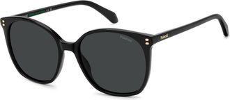 Polaroid PLD 4215/S/X Polarized 807/M9 Womens Sunglasses Black Size 55