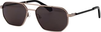 Calvin Klein Jeans Modified Rectangle Zonnebril - unisex - Zonnebrillen - Grijs - 56 MM - Accessoires