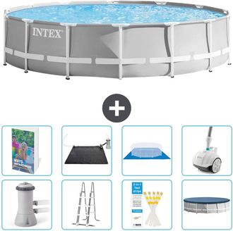 Intex Piscina Prism Frame Redonda - 427x107 Cm - 9-piezas S600