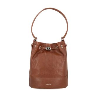 Zanellato Borsa a secchiello in pelle Monda S - - Bags - Donna - Marrone - ONE SIZE