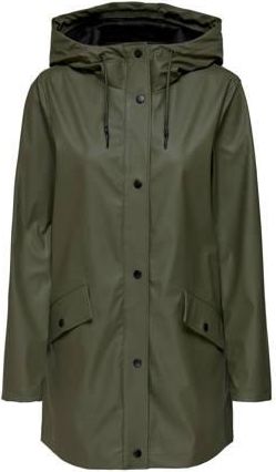 Only regenjas ONLELISA donkergroen