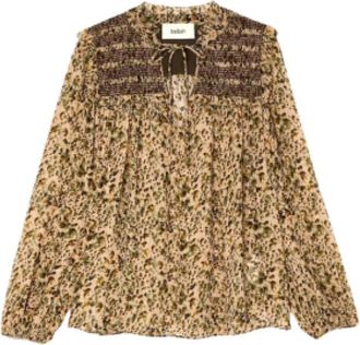 BA&SH Capucine Blouse - Dames - Blouses - Beige - L - Katoen - Overhemden