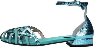 Fabi Schoenen, Dames, Blauw, 38 1/2 EU, Leer, Leren Ballerinas