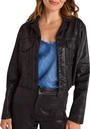 Bella Dahl Billie Cropped Jacket In Black
