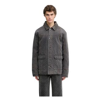 Daily Paper Clothing Jassen, Heren, Grijs, 2Xl, Denim, Denim Jassen