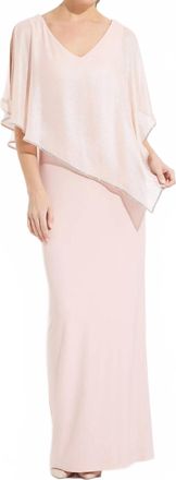 Joseph Ribkoff Formal V-Neck Sheath Dress In Ros&eacute;